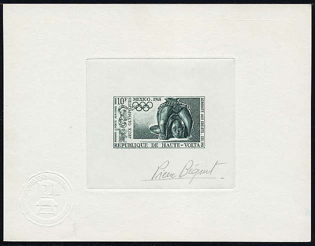 Upper_Volta_1968_Yvert_PA54-Scott_C54_dark-green