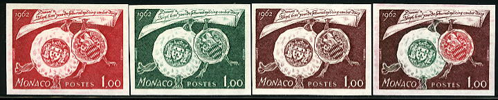 Monaco_1962_Yvert_578-Scott_503_different_colors