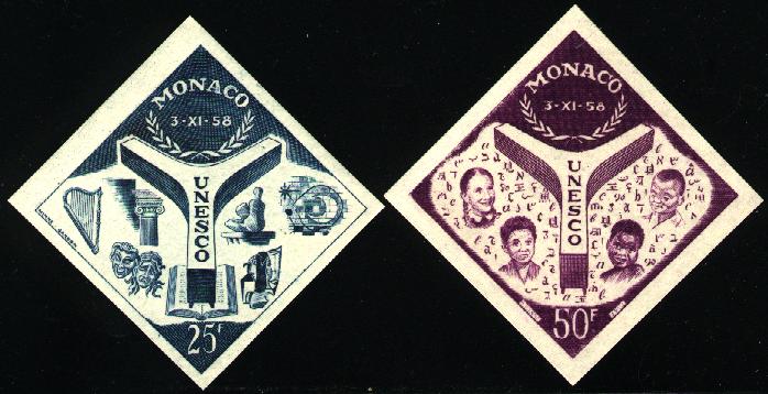 Monaco_1959_Yvert_511-12-Scott_435-36_different_colors_a