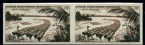 Fr_Equat_Africa_1954_Yvert_PA58-Scott_C39_pair_d