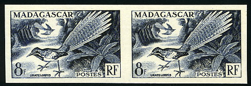 Madagascar_1954_Yvert_323-Scott_288_pair_a