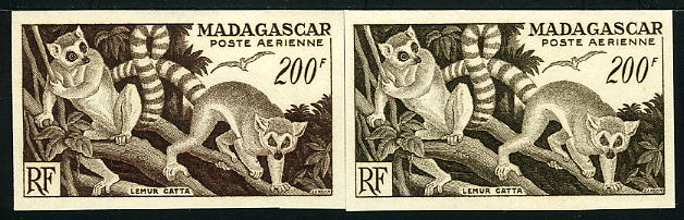 Madagascar_1954_Yvert_PA77-Scott_C60_pair