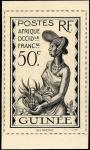 Fr_Guinea_1938_Yvert_135c-Scott_unadopted_50c_woman_MAQ