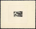 Polinesia_Oceanie_1955_Yvert_PA32a-Scott_C23_unadopted_small-size_palms_black_aa_AP