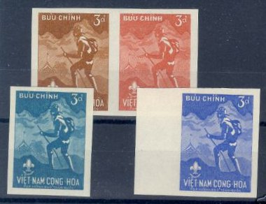 Vietnam_Sud_1959_Yvert_126-Scott_124_different_colors