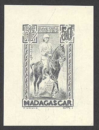 Madagascar_1936_Yvert_184a-Scott_174_unadopted_inverted_Gallieni_black_typo_AP