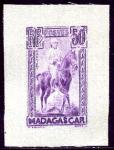 Madagascar_1936_Yvert_184a-Scott_174_unadopted_inverted_Gallieni_violet_on_silk_typo_AP