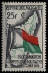 Madagascar_1959_Yvert_339-Scott_304_25f_Proclamation_Republique_IS