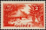 Fr_Guinea_1938_Yvert_125-Scott_2c_village_IS