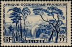 Fr_Guinea_1938_Yvert_136-Scott_55c_arbres_et_chute_IS