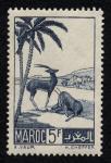 Morocco_1939_Yvert_196-Scott_173_5f_gazelles_a_IS