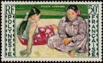 Polinesia_1958_Yvert_PA2-Scott_C25_50f_woman_by_Gauguin_IS