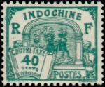 Indochine_1927_Yvert_Taxe_55-Scott_unadopted_40c_Dragon_IS