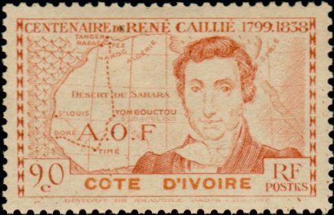 Ivory_Coast_1939_Yvert_141-Scott_90c_Rene_Caille_IS