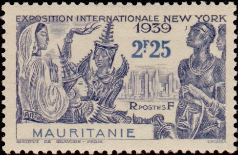 Mauritania_1939_Yvert_99-Scott_New_York_International_Exposition_IS