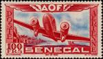 Senegal_1942_Yvert_PA30-Scott_C25_plane_IS