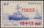 Tunisia_1947_Yvert_312-Scott_B97_red_overprint_IS
