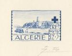 Algeria_1952_Yvert_301-Scott_B68_etat_blue_detail