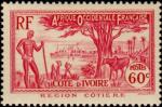 Ivory_Coast_1940_Yvert_154-Scott_129