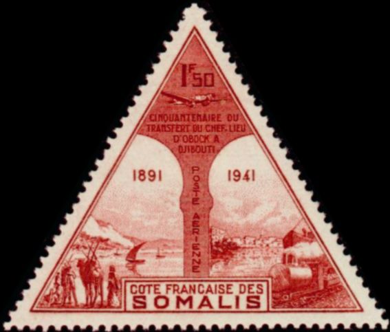 Somali_Coast_1943_Yvert_PA11-Scott_C5