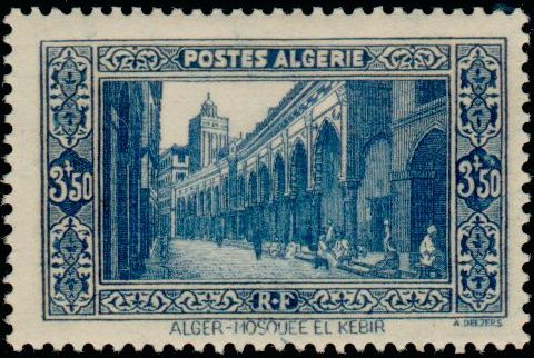 Algeria_1936_Yvert_123-Scott_105_Mosquee_El_Kebir_3f50_IS