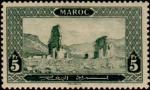Morocco_1917_Yvert_78-Scott_70_5f_Volubilis_ruins_IS