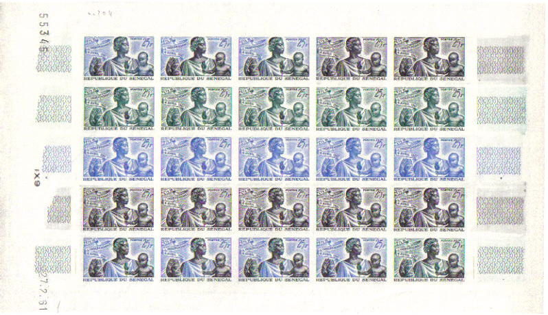 Senegal_1961_Yvert_204-Scott_201_full_sheet