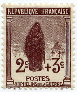 France_1917_Yvert_148-Scott_B3_2c_+_3c_Orphelins_a_IS