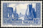 France_1929_Yvert_261d-Scott_251_Port_de_la_Rochelle_ultramarine-blue_d_US