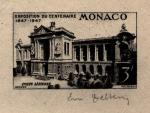 Monaco_1947_Yvert_PA24a-Scott_C18_unadopted_Oceanographic_Museum_black_ab_AP_detail