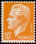 Monaco_1950_Yvert_350-Scott_257_10f_Rainier_III_typo_a_IS