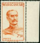 Madagascar_1946_Yvert_309a-Scott_unissued_2f50_Gallieni_orange-brown_US