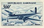 Study about Gabon 1967 De Havilland Heron Artist Proofs