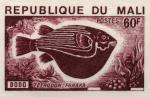Study about Mali 1975 fish a Artist Proofs