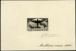 France_1946_unadopted_plane_over_Atlantic_Ocean_by_Barlangue_black_AP
