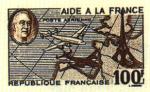 France_1946_Yvert_PA-Scott_C_unadopted_100f_Aide_a_la_France-Roosevelt_blue_+_brown_AP_detail