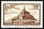 France_1929_Yvert_260-Scott_250_5f_Mont-Saint-Michel_IS_b
