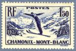 France_1937_Yvert_334-Scott_322_Chamonix_ski_a_IS