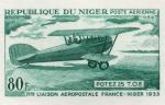Study about Niger 1968 Potez 25 plane Artist Proofs