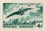 Study about Gabon 1973 Ader plane Artist Proofs
