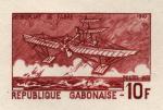 Study about Gabon 1973 Fabre plane Artist Proofs