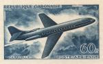 Study about Gabon 1962 Caravelle plane Artist Proofs