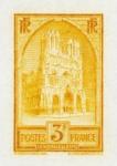 Study about France 1930 Reims Cathedral Color Proofs