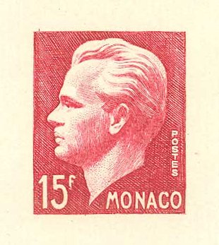 Monaco_1950_Yvert_348a-Scott_278_unadopted_thick_engraving_Rainier_III_red_1408_Lx_ab_CP_detail