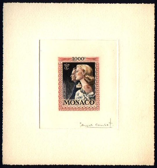 Monaco_1959_Yvert_PA72a-Scott_C55_unadopted_1000f_Grace_et_Rainier_III_gros_multicolor_a_AP