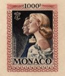 Monaco_1959_Yvert_PA72a-Scott_C55_unadopted_1000f_Grace_et_Rainier_III_gros_multicolor_LARGE_AP_detail