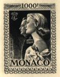 Monaco_1959_Yvert_PA72b-Scott_C55_unadopted_1000f_Grace_et_Rainier_III_maigre_black_a_AP_detail