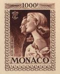Monaco_1959_Yvert_PA72b-Scott_C55_unadopted_1000f_Grace_et_Rainier_III_maigre_brown_b_AP_detail