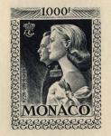 Monaco_1959_Yvert_PA72b-Scott_C55_unadopted_1000f_Grace_et_Rainier_III_maigre_dark-grey_AP_detail