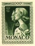 Monaco_1959_Yvert_PA72b-Scott_C55_unadopted_1000f_Grace_et_Rainier_III_maigre_dark-olive-green_a_AP_detail
